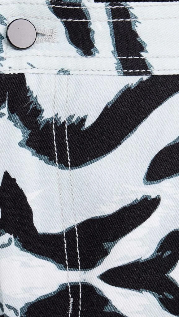 BruceGlen Snow Tiger Maxi Denim Skirt 5
