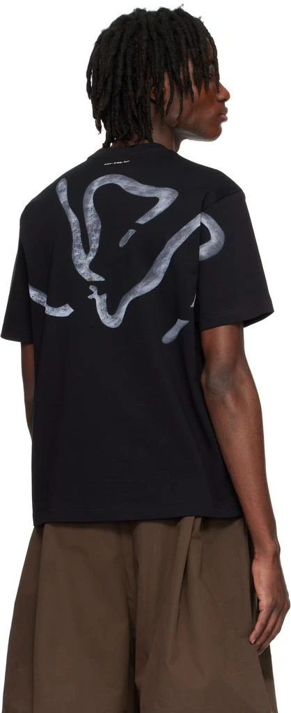 pet-tree-kor Black Texting On Pasta T-shirt 3