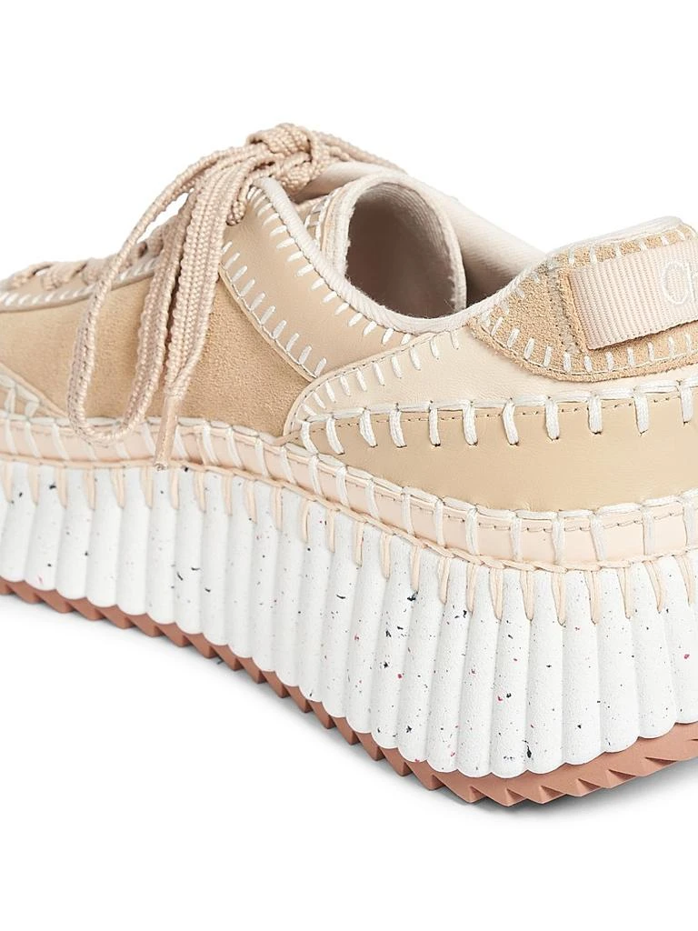 Chloé Nama Suede & Leather Low-Top Sneakers 7