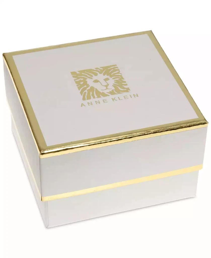 Anne Klein Gold-Tone Crystal 4-Leaf Clover Pin 2