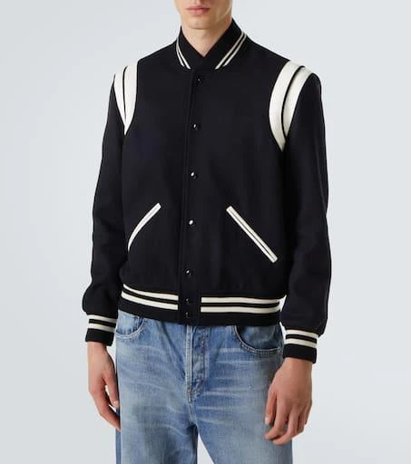 Yves Saint Laurent Teddy varsity jacket 3