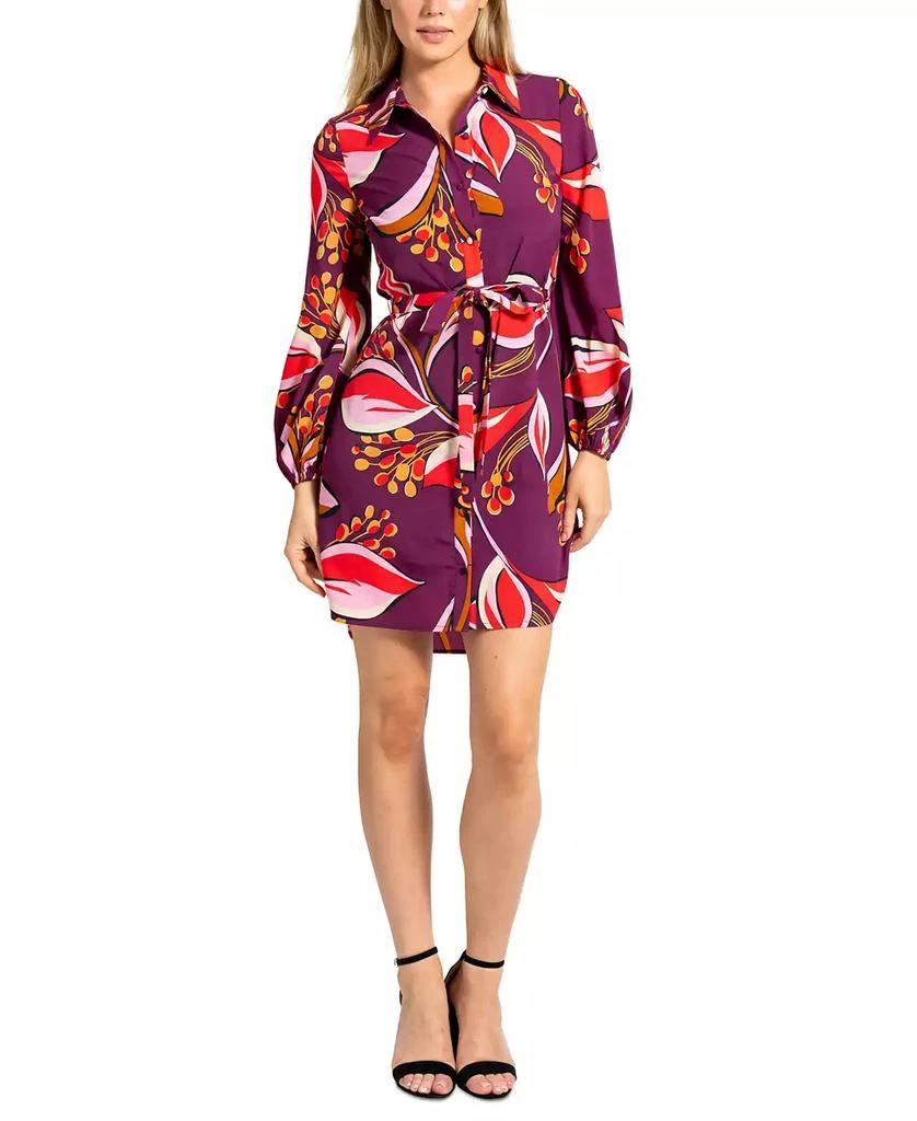 Sam Edelman Women's Printed Long-Sleeve Shirtdress 1
