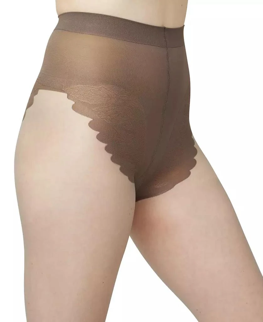 Hue Women's  French Lace Control Top Pantyhose 6