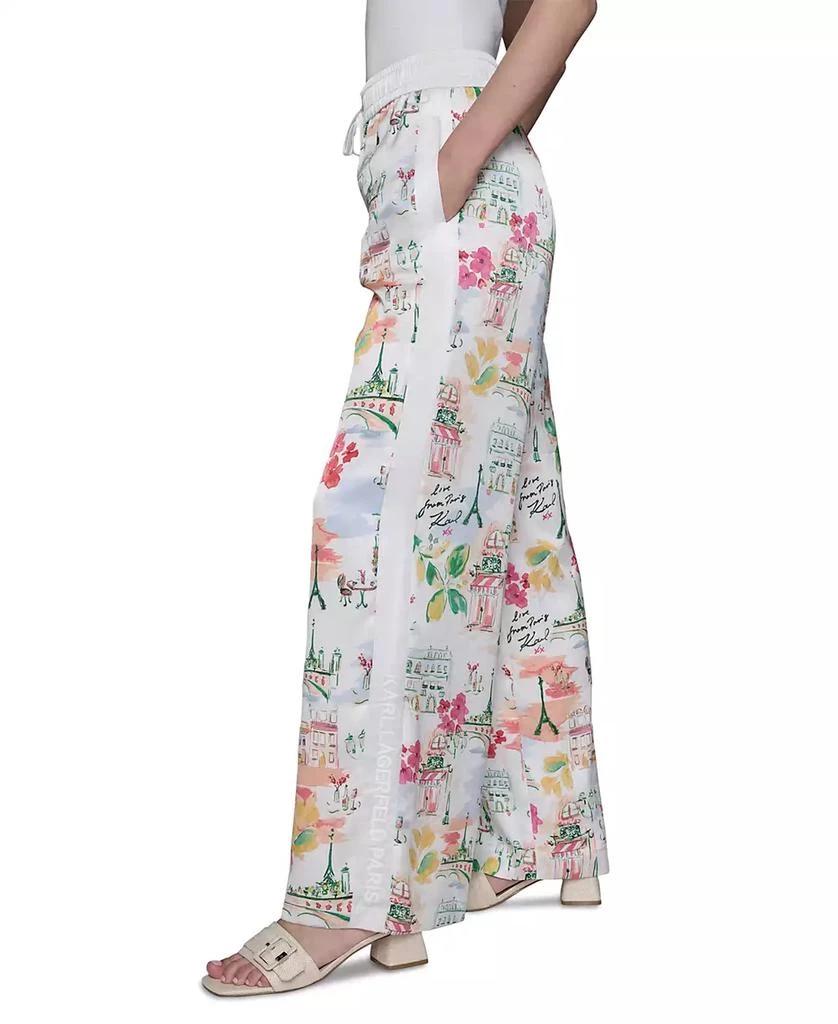 Karl Lagerfeld Paris Women
s Printed Pull-On Pants, P/XS-X 3