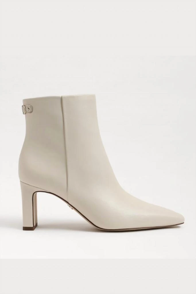 Sam Edelman Saige Ankle Bootie In Modern Ivory Leather 2