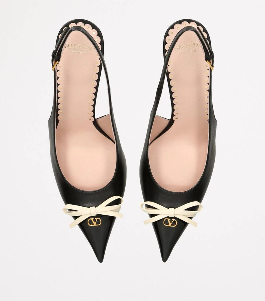 Valentino Leather Bepointy Slingback Heels 80 4