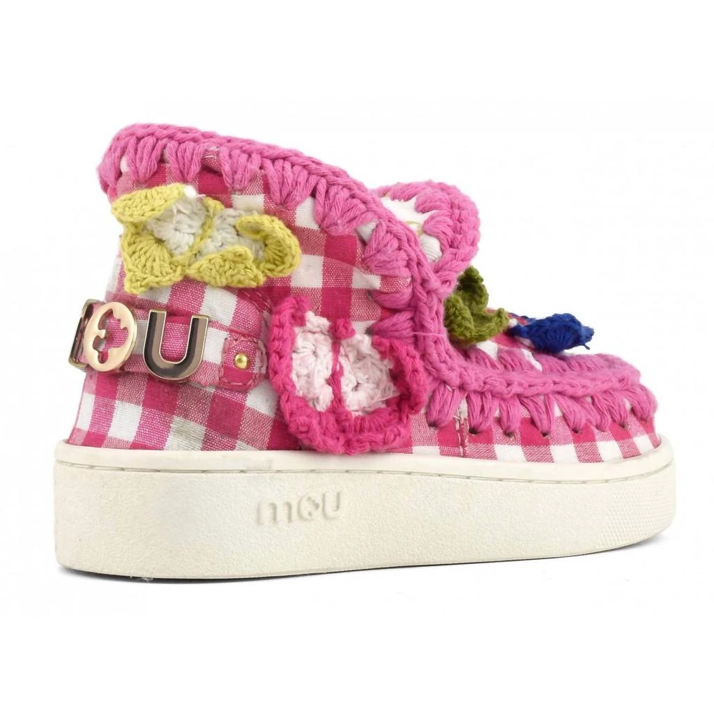 Mou Mou - KIDS SUMMER ESKIMO SNEAKER WITH CROCHET BUTTERFLIES 4