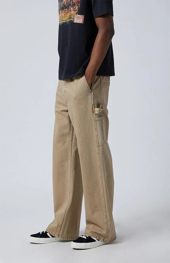 PacSun Tan Extreme Baggy Carpenter Jeans 3