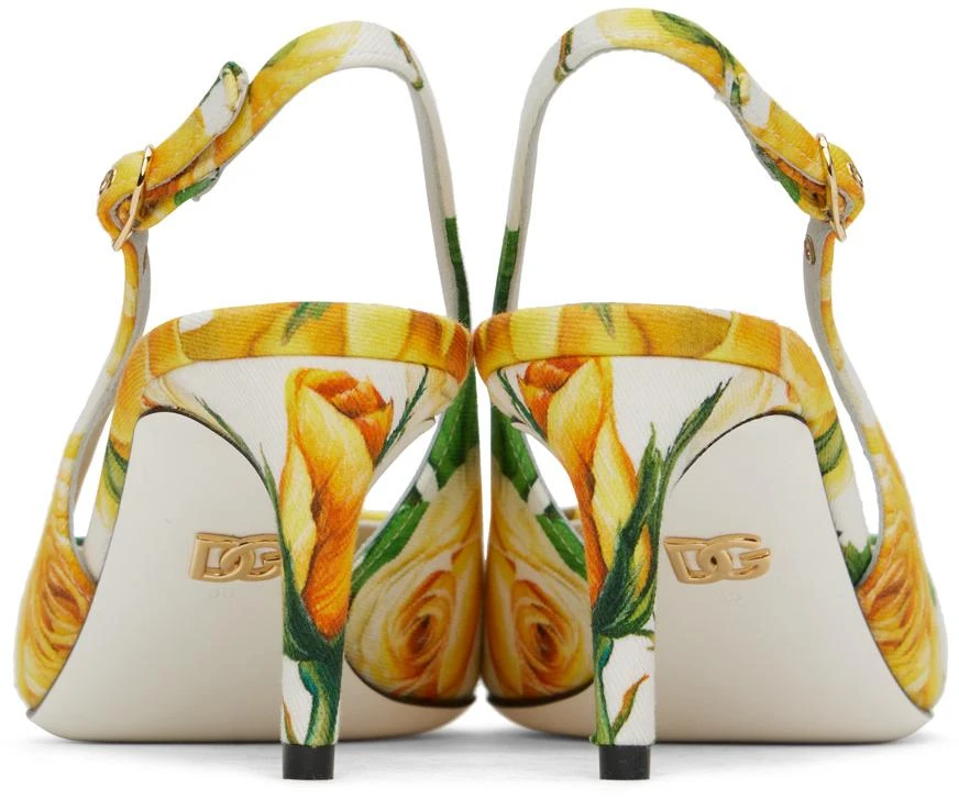 Dolce & Gabbana Yellow Slingback Heels 2