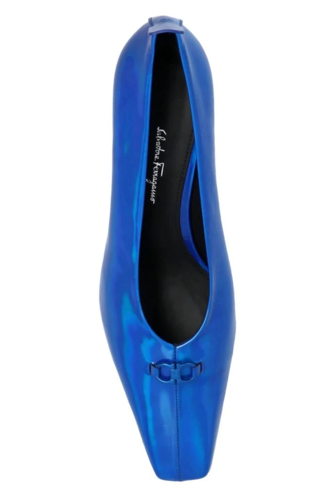 Salvatore Ferragamo Women
s Sadr Pumps In Blue 4