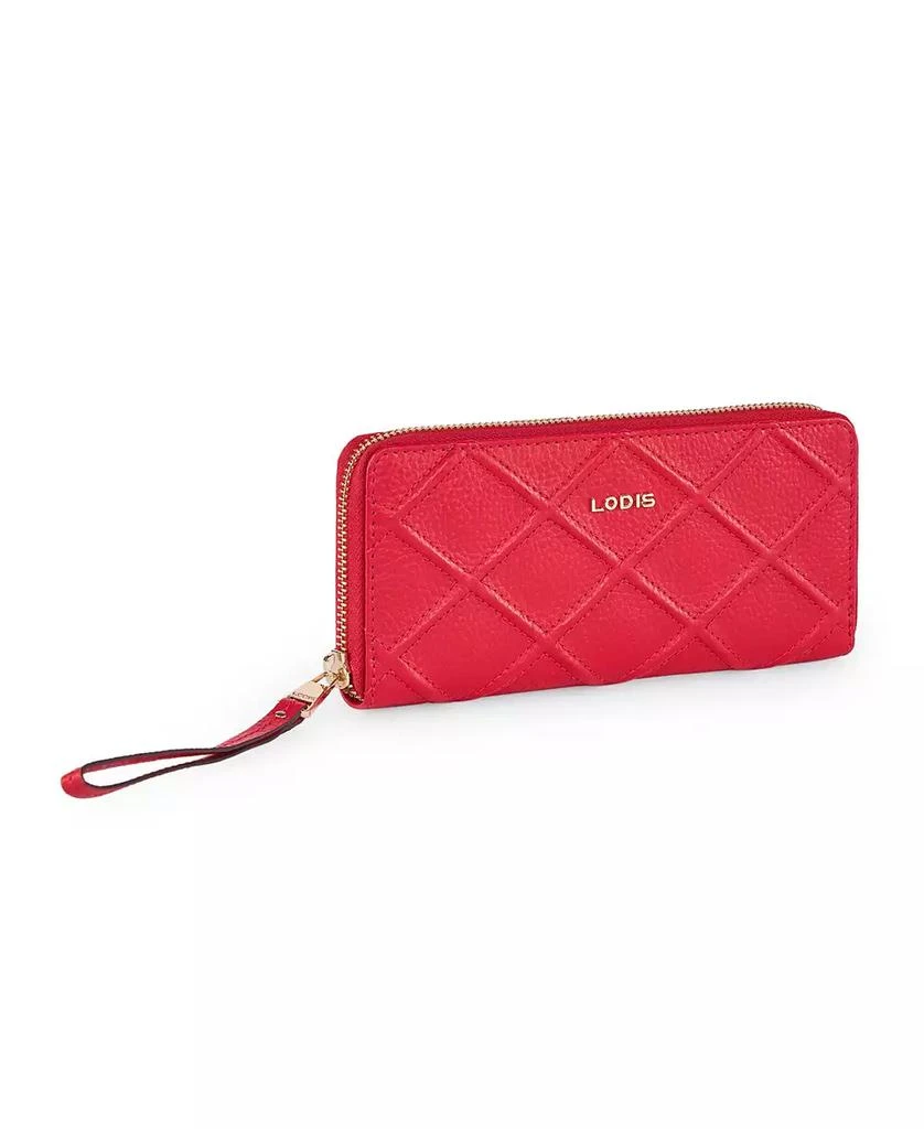 LODIS Women's Aria Accordian Zip Around Wallet 4
