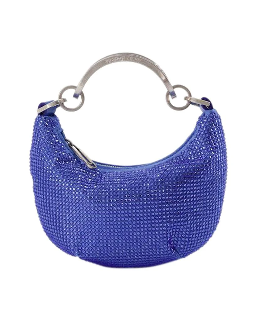 Off-White Mini Binder Clip Bag in Strass / Blue 1