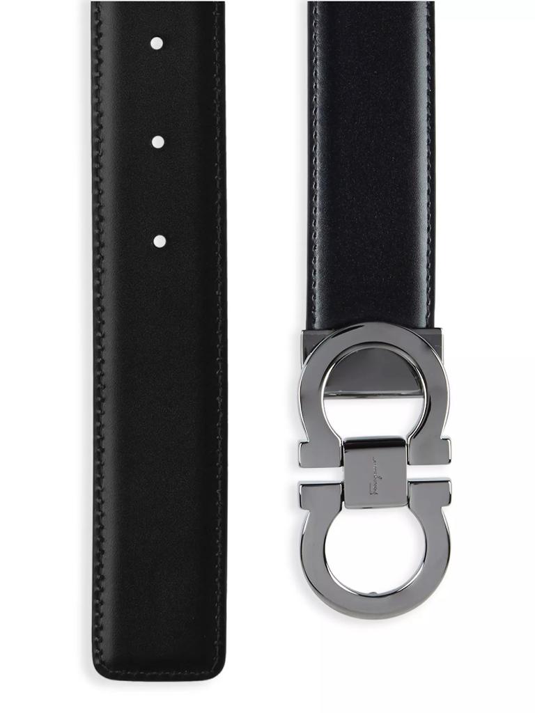 FERRAGAMO Gancini Buckle Adjustable Cut-to-Size Reversible Belt