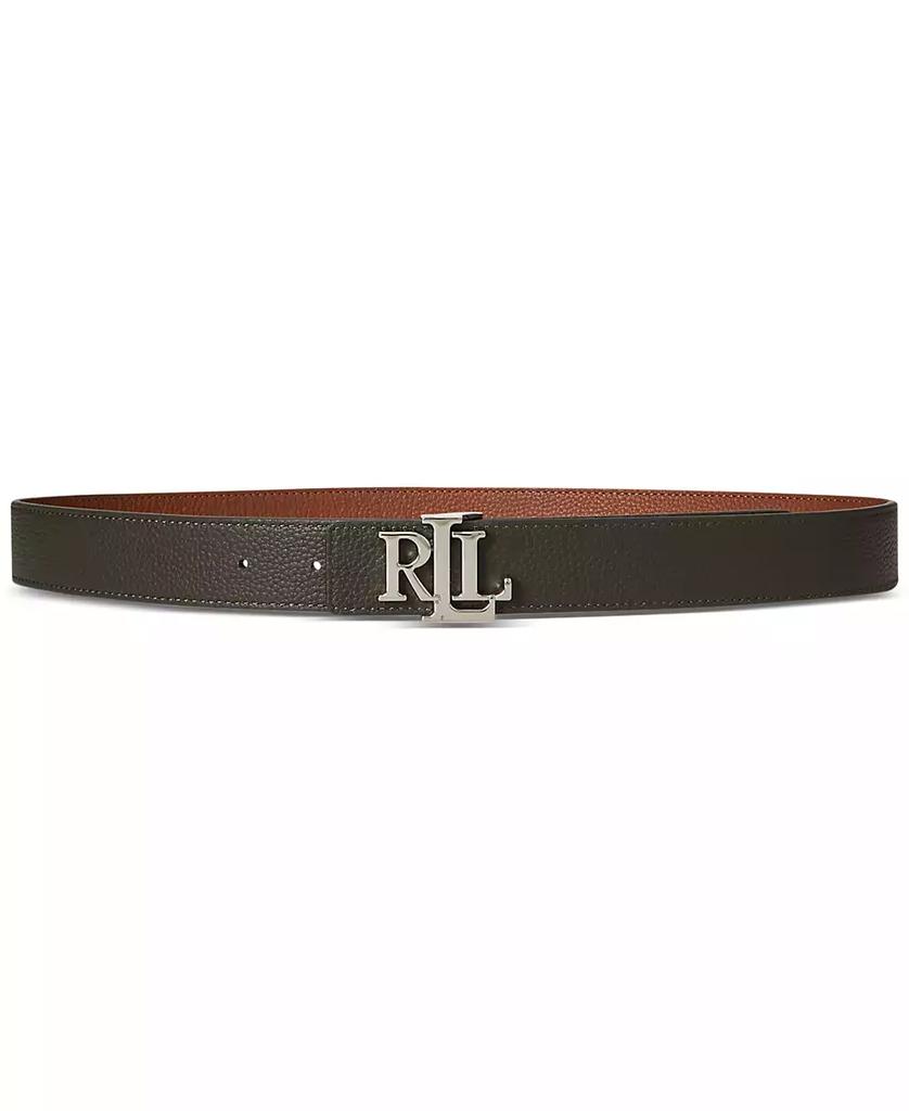 Ralph Lauren Logo Reversible Pebbled Leather Belt