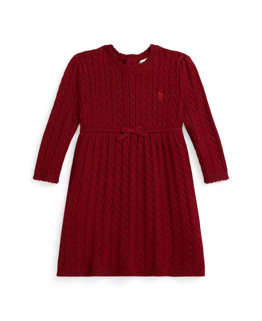 Ralph Lauren Baby Girls Cable Knit Sweater Dress and Bloomer