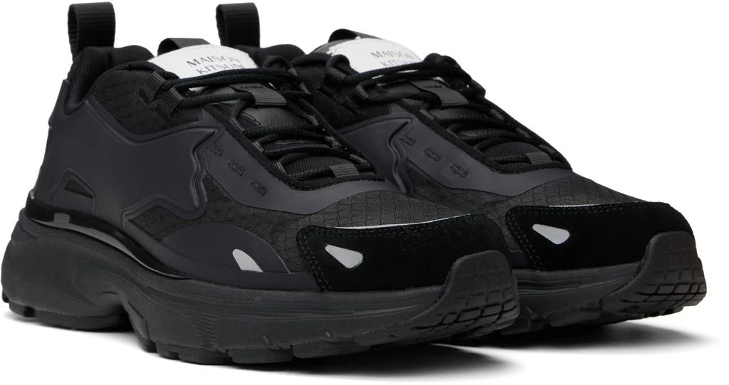 Maison Kitsune Black Sora Sneakers 4