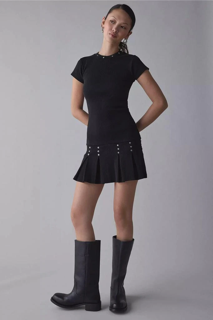 The Ragged Priest The Ragged Priest Transit Drop-Waist Pleated Mini Dress 1