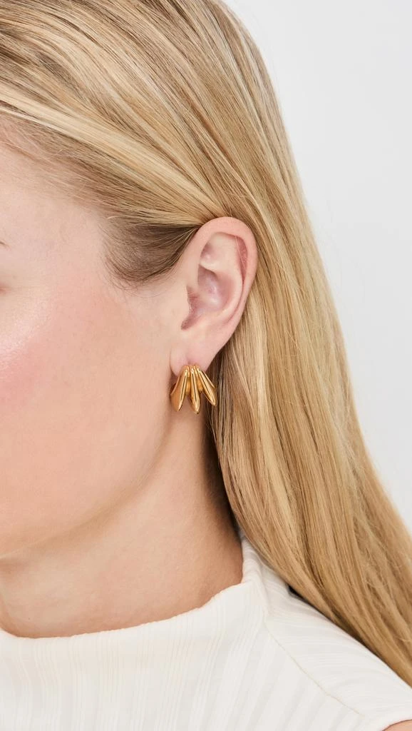 Missoma Triple Ridge Earrings 2