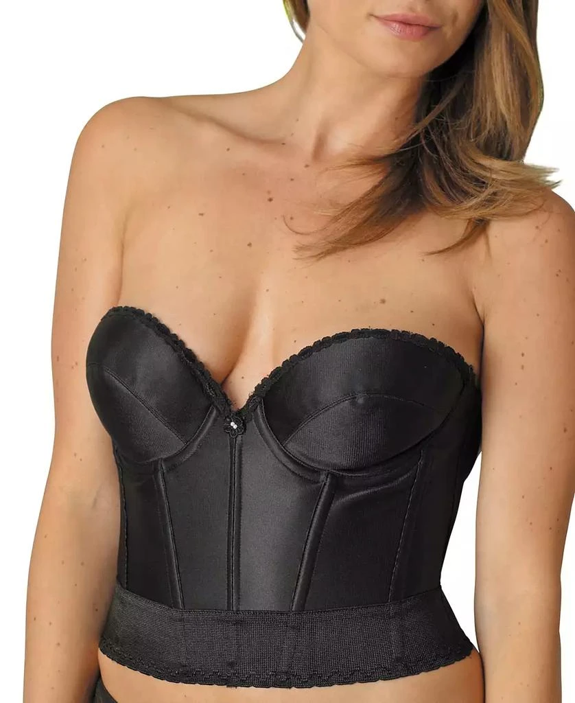 Carnival Women's Satin Low Plunge Longline Bra 1