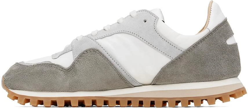 Spalwart White & Gray Marathon Trail Low Sneakers 3
