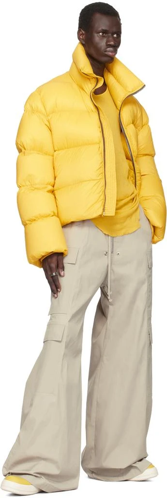Rick Owens Yellow Jumbolaced Geobasket Sneakers 5
