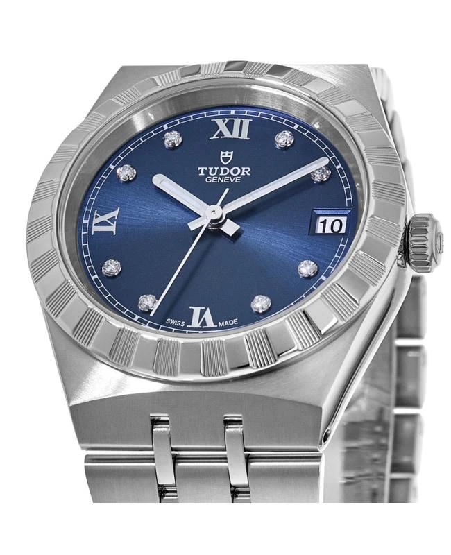 Tudor Tudor Royal Blue Diamond Dial Stainless Steel Unisex Watch M28400-0007 4