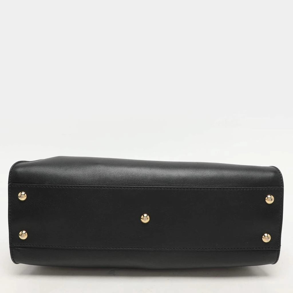 Fendi Fendi Black Leather Medium Peekaboo Top Handle Bag 7