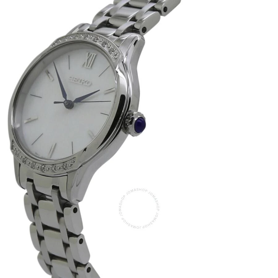 Seiko Quartz White Dial Stainless Steel Ladies Watch SRZ543P1 2