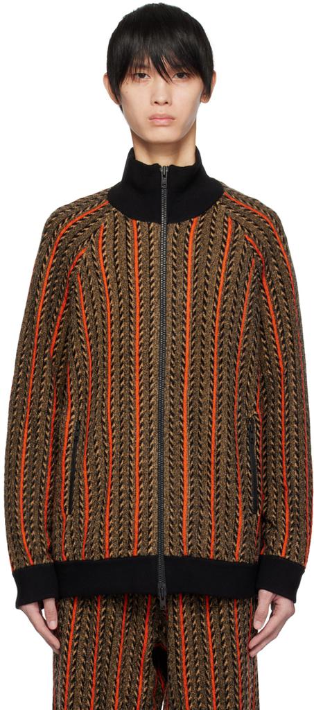 A PERSONAL NOTE 73 Brown Striped Sweater