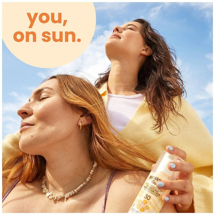 Hawaiian Tropic Weightless Hydration Face Lotion Sunscreen SPF 30 6