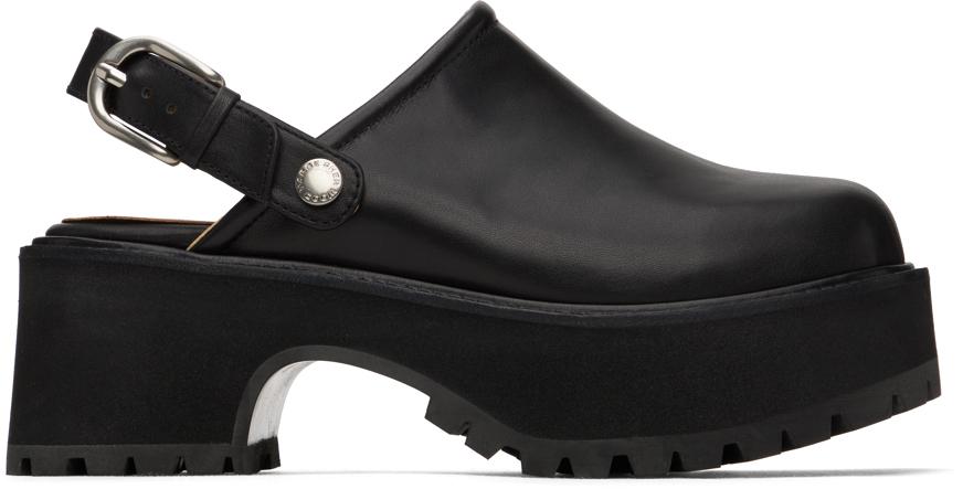 Marge Sherwood Black 70's Clogs