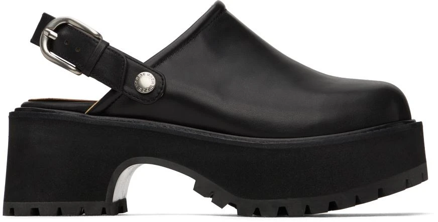 Marge Sherwood Black 70's Clogs 1