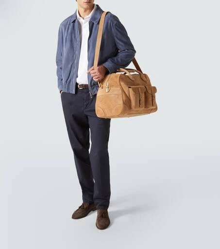 Brunello Cucinelli Suede duffel bag 7