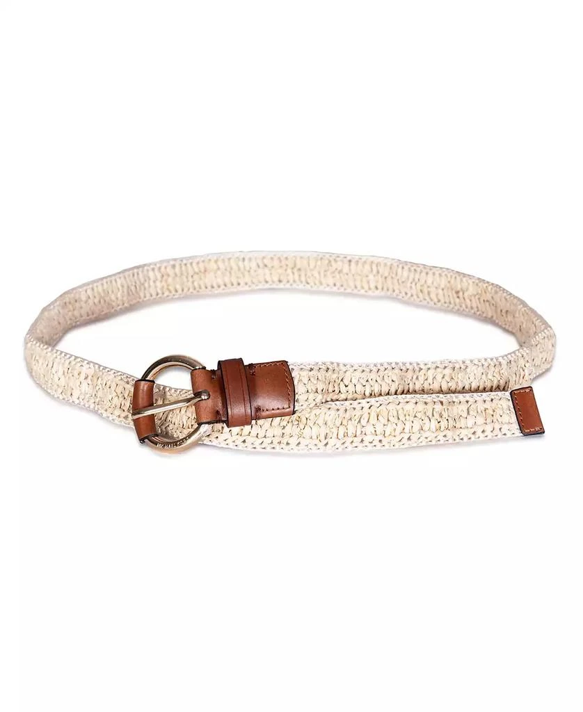 Michael Kors 32mm Woven Raffia Belt 2