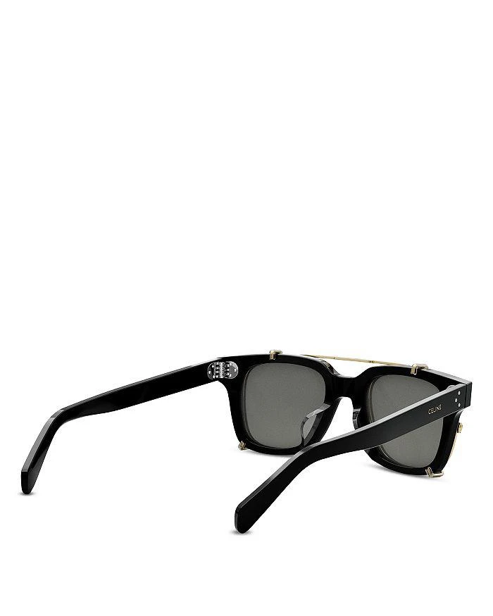 Celine Clip On Square Sunglasses, 50mm 4