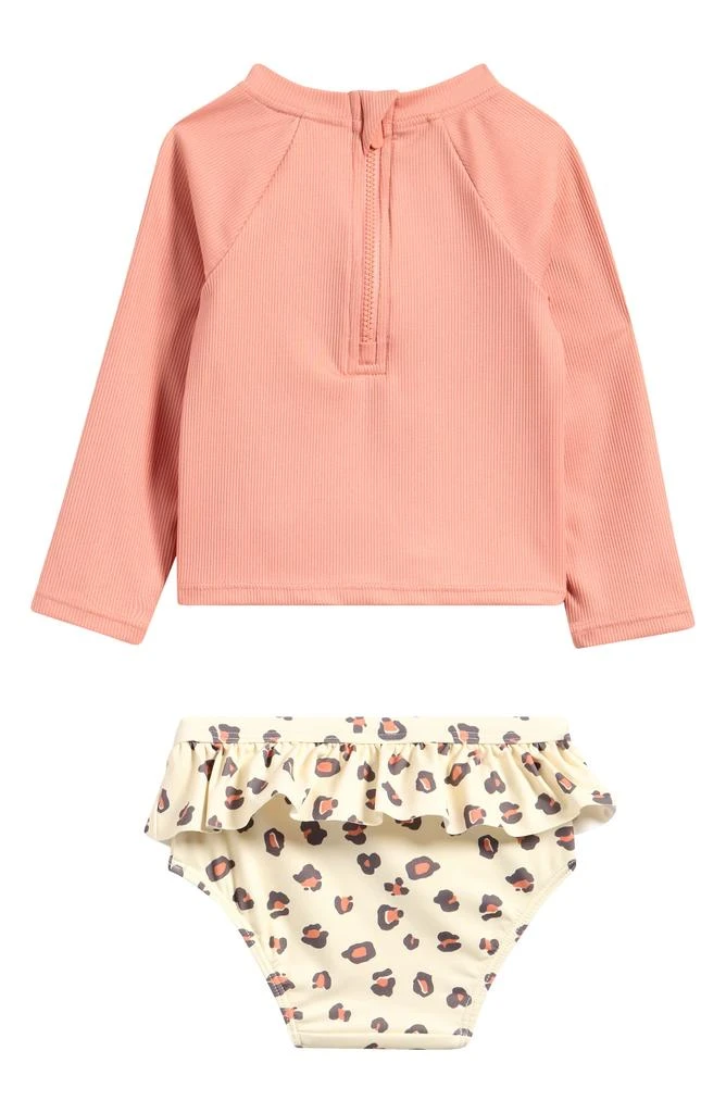 Petit Lem Rib Long Sleeve Two-Piece Rashguard Swimsuit 2