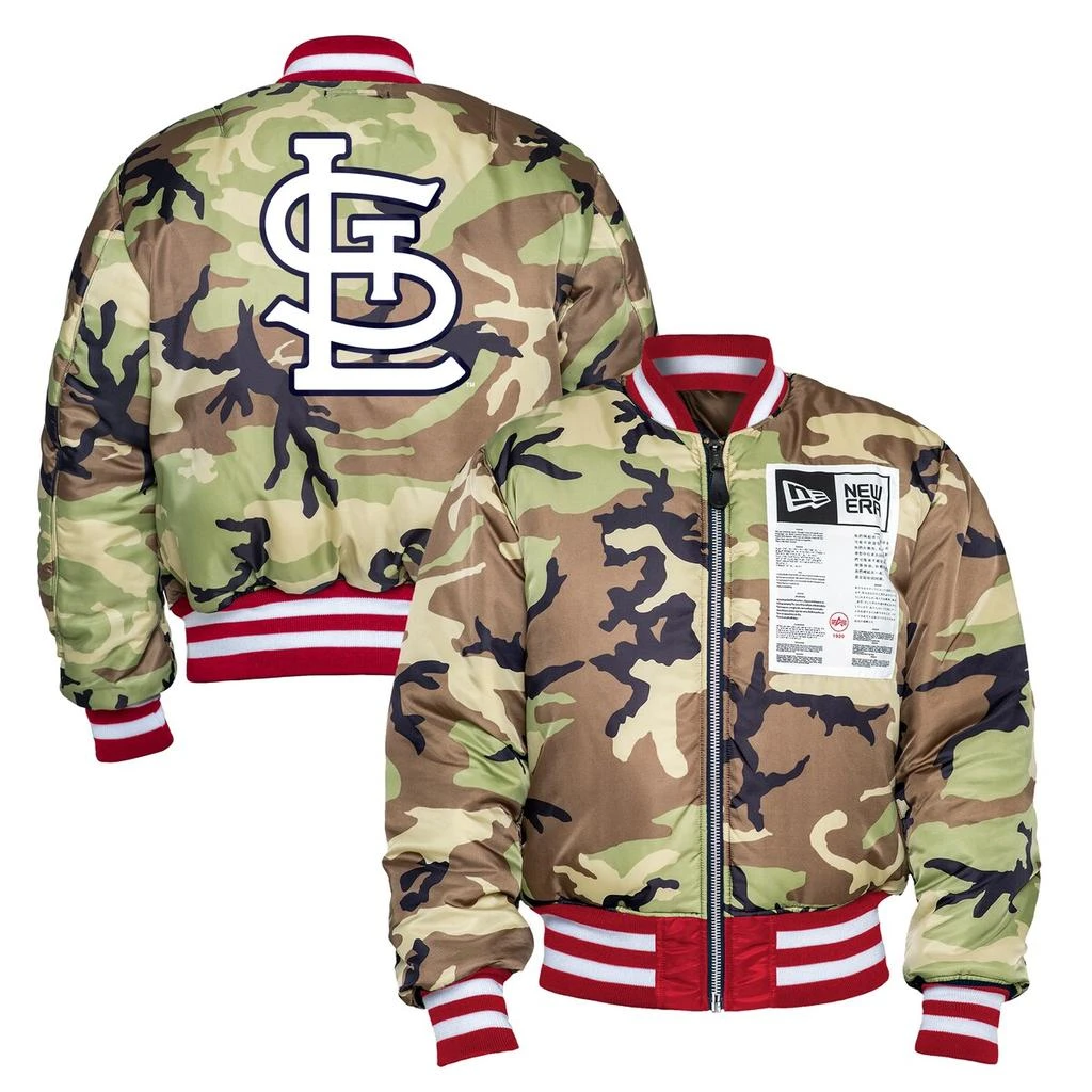 New Era New Era x Alpha Industries Cardinals Reversible Full-Zip Bomber Jacket - Men's 1