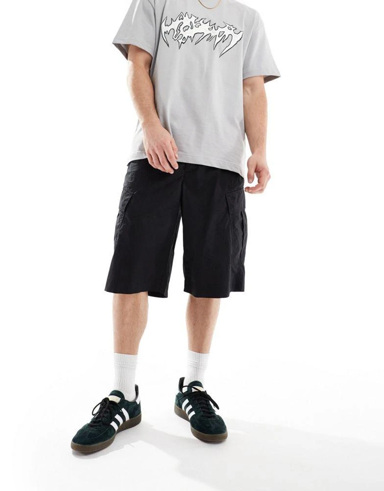 ALL SAINTS AllSaints Ardy cargo shorts in black 1