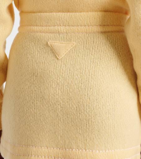 スカート PRADA Yellow Cashmere Mini Skirt Cashmere miniskirt in yellow - Prada | Mytheresa