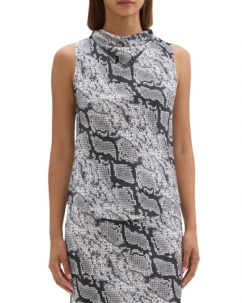 Theory Cowl Neck Silk Top 1