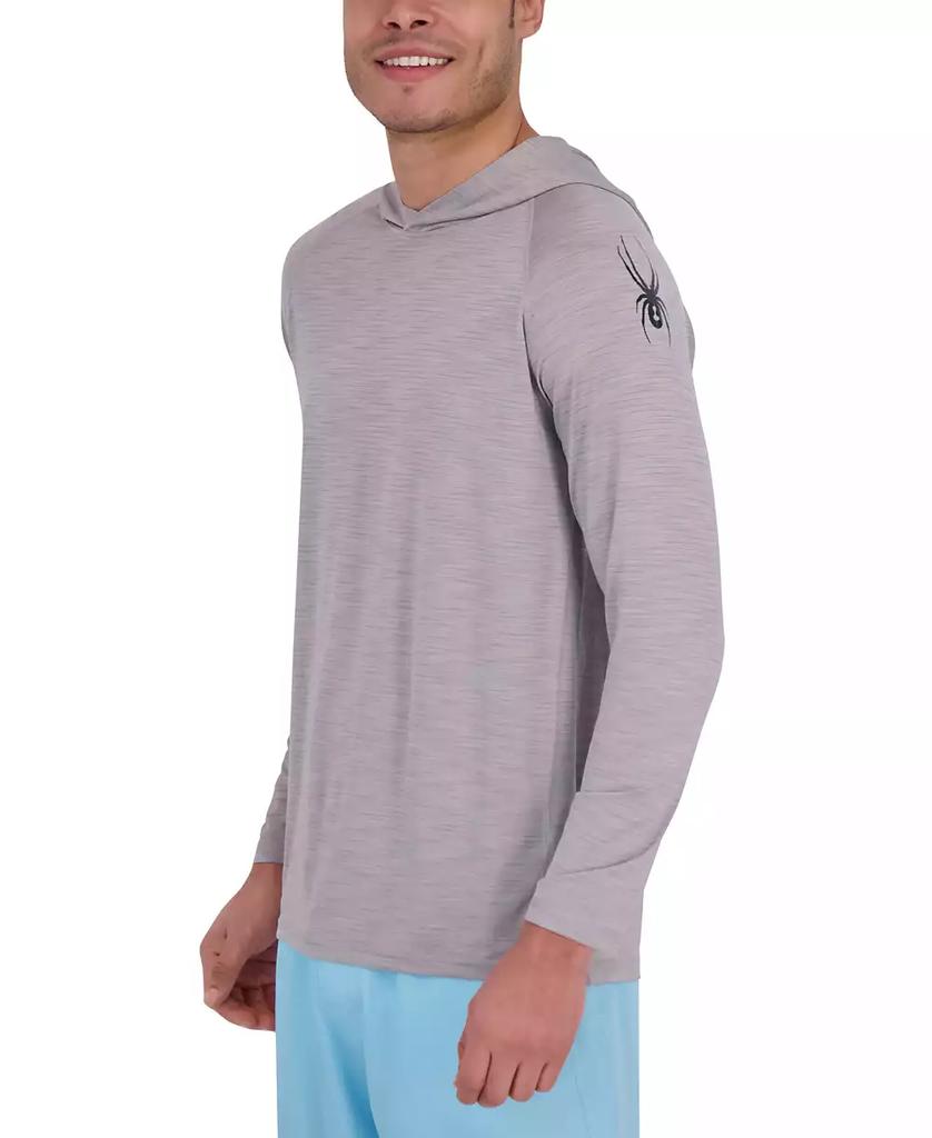 Spyder Men's Long Sleeve Shadow Stripe Rashguard Swim Hoodie