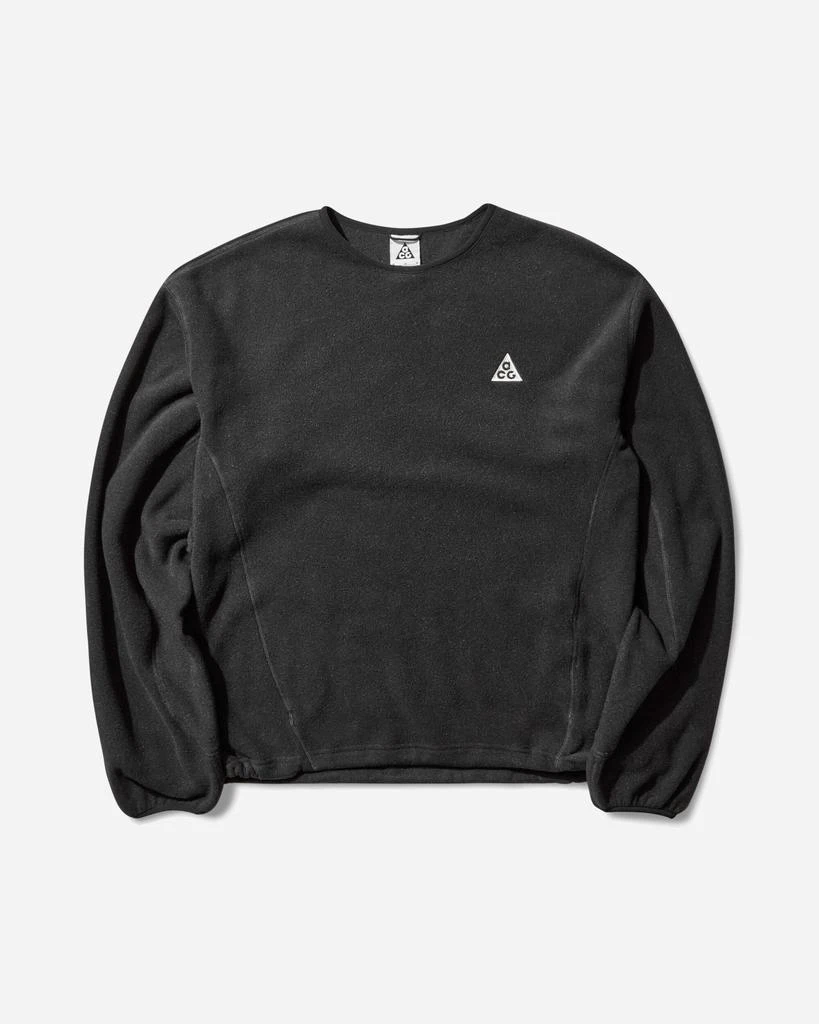 NIKE Men's ACG 'Wolf Tree' Fleece Crewneck Sweatshirt Black 1