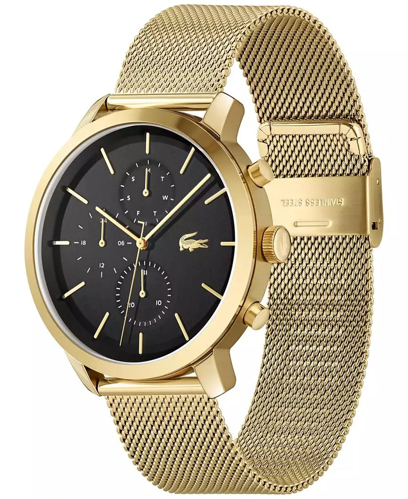 Lacoste Men's Replay Gold-Tone Mesh Bracelet Watch 44mm 2