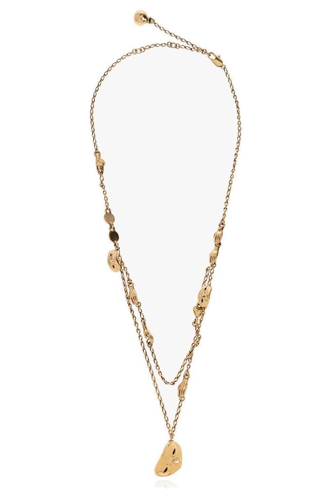 アクセサリー LEMAIRE ACME WHISTLE NECKLACE LEMAIRE | Acme Whistle Leather Silver Plated Brass Necklace