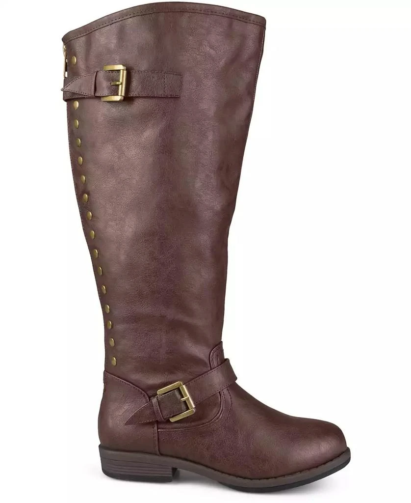 Journee Collection Women's Spokane Extra Wide Calf Knee High Riding Boots 4