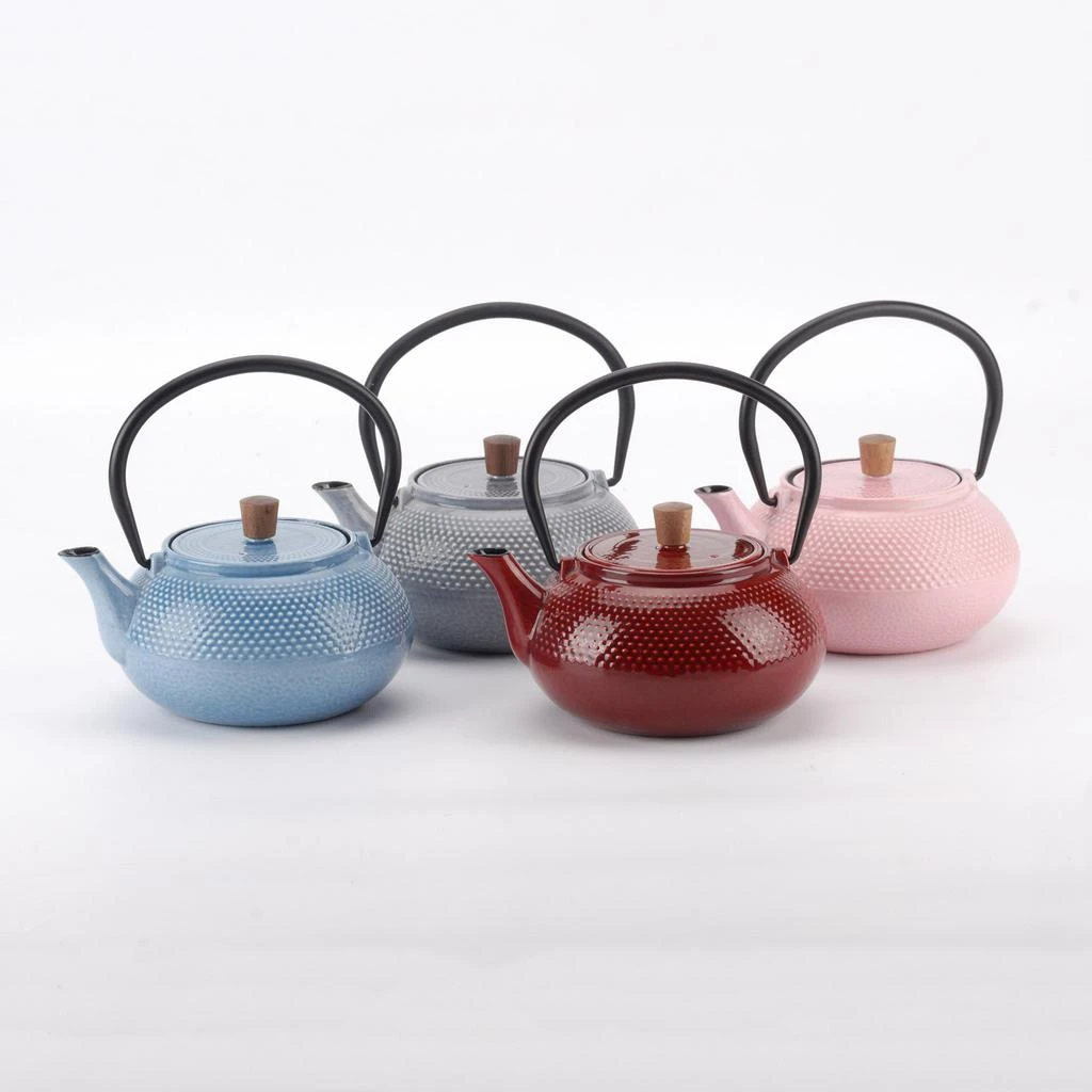 MNML Enameled Cast Iron Teapot - Dot 6