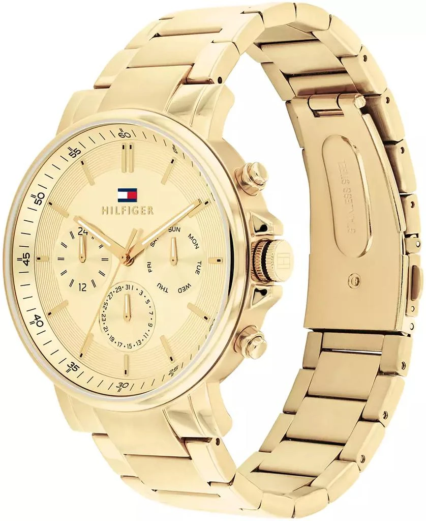 Tommy Hilfiger Men's Chronograph Gold-Tone Stainless Steel Watch 43mm 2