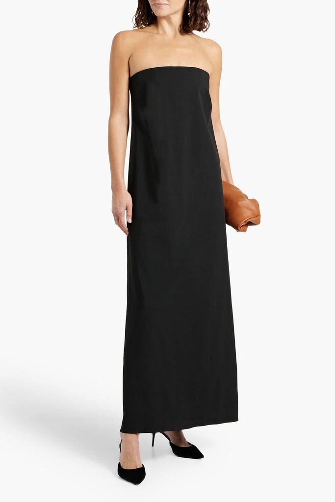 CO Strapless wool-blend crepe maxi dress 2