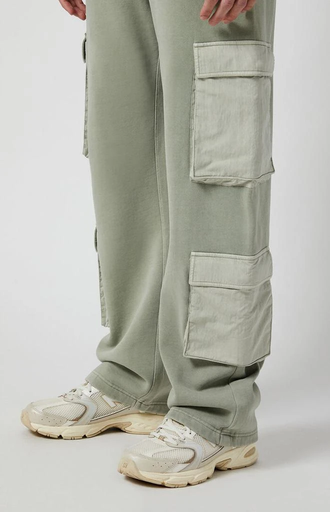 PacSun Gray Baggy Cargo Sweatpants 5