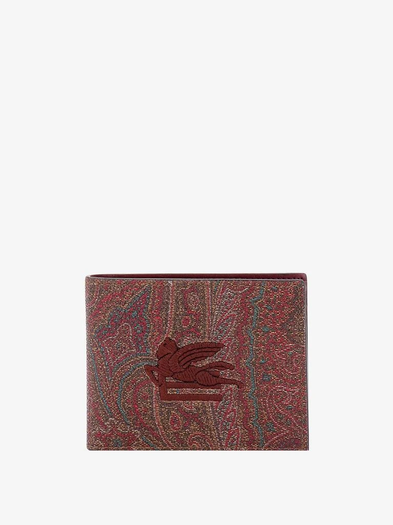 ETRO Pailsey fabric wallet with etro cube logo 1